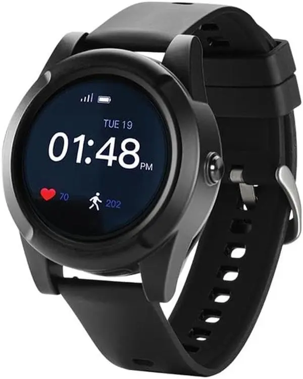 Safelynk Senior Medical Alert Wristwatch - Smart Wearable Device with Audio, SOS Emergency Button, GPS Tracking, Fall Detection, Mobile App, 24/7 Monitoring, Nationwide Dispatch Complete Care Package