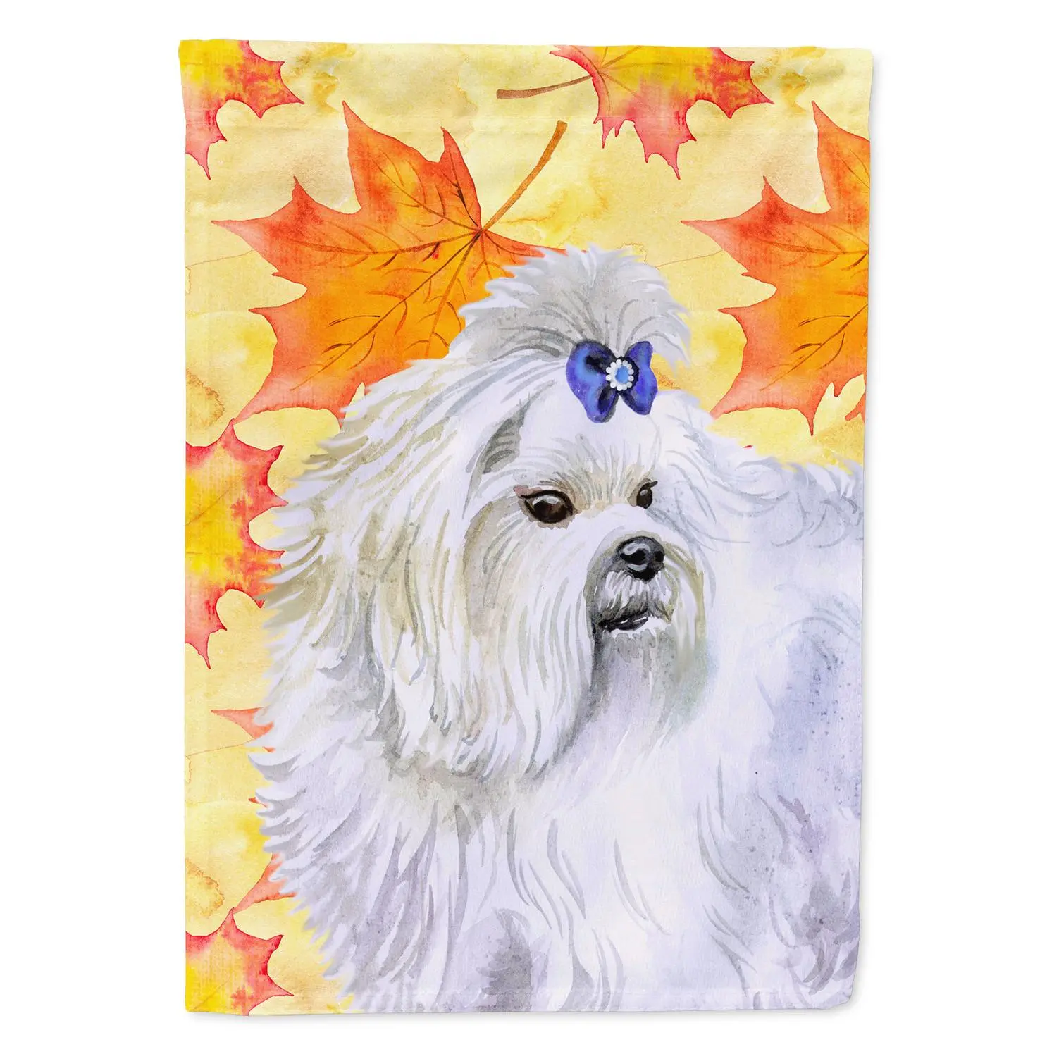 Maltese Fall Garden Flag Mailbox Decorative Yard Banner Outside Patio Artwork for Flower Beds, Garden Size, Multicolor