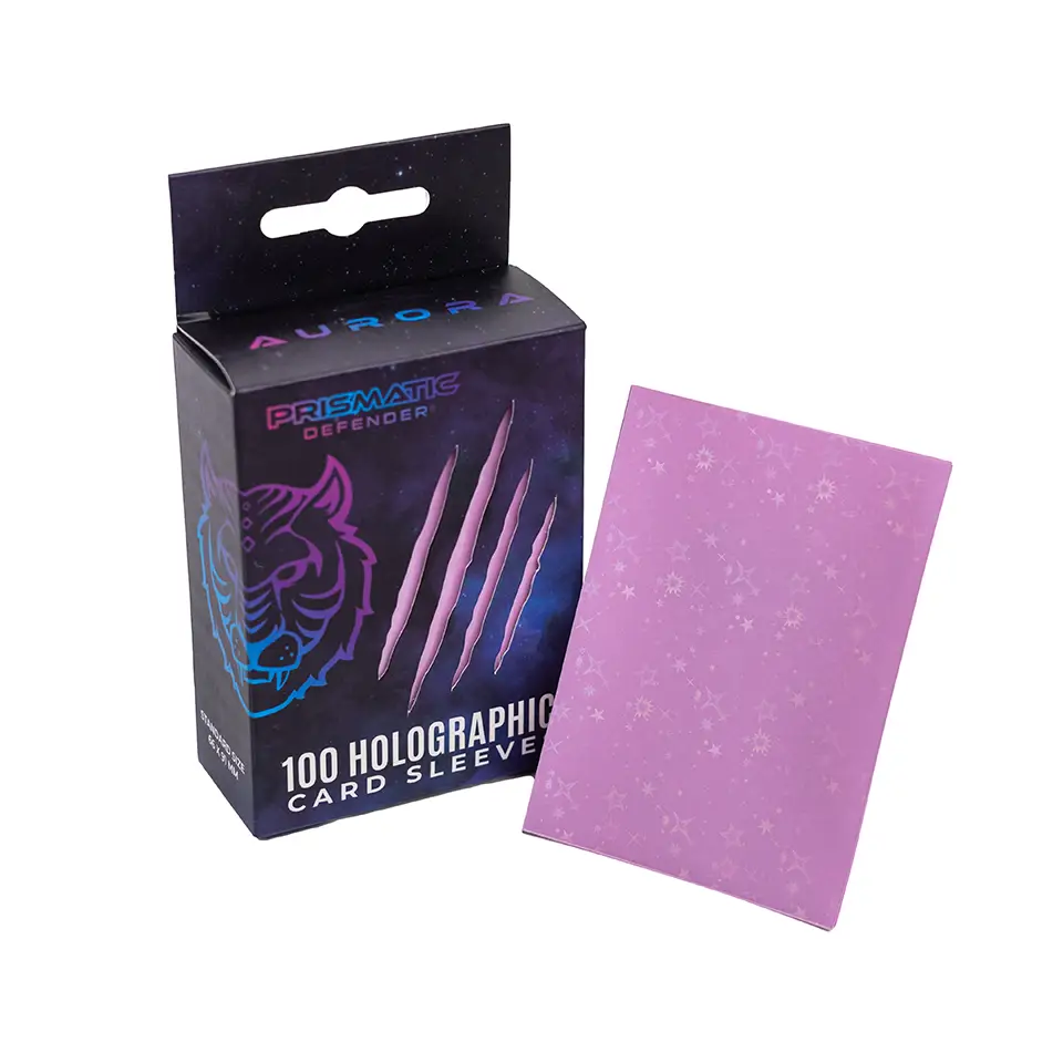 Prismatic Defender STARFIELD (Stars) Holographic Card Sleeves - 100 Standard Sleeves (66 x 91 mm) TCG & Trading Cards - MTG, Pokemon, Lorcana, Digimon