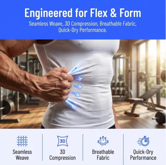 1/2/4 Pack Men Round Neck Compression Tank Top Slimming Body Shaper Vest Shirt Abs Abdomen Slim Seamless Shaping Vest Top Abdominal Corset Men GYM Workout Fitness Shirts Tank Tops Shirts Menswear & Underwear Men's For All Seasons Bestie Socks 1/2/4 Pack Men Round Neck Compression Tank Top Slimming Body Shaper Vest Shirt Abs Abdomen Slim Seamless Shaping Vest Top Abdominal Corset Men GYM Workout Fitness Shirts Tank Tops Shirts Menswear & Underwear Men's For All Seasons Bestie Socks