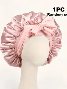 Adjustable Sleep Cap for Long Curls & Braids, Lightweight Hair Protection, Comfortable All-Night Wear, Unisex Bathroom Accessory