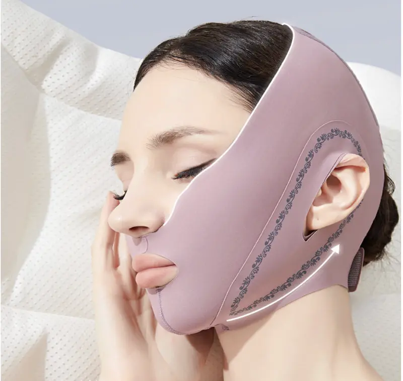 Full Face Lift V-Line Sculpting BANDAGE: Anti-Sagging Strap for Double Chin Nasolabial Fold Tightening