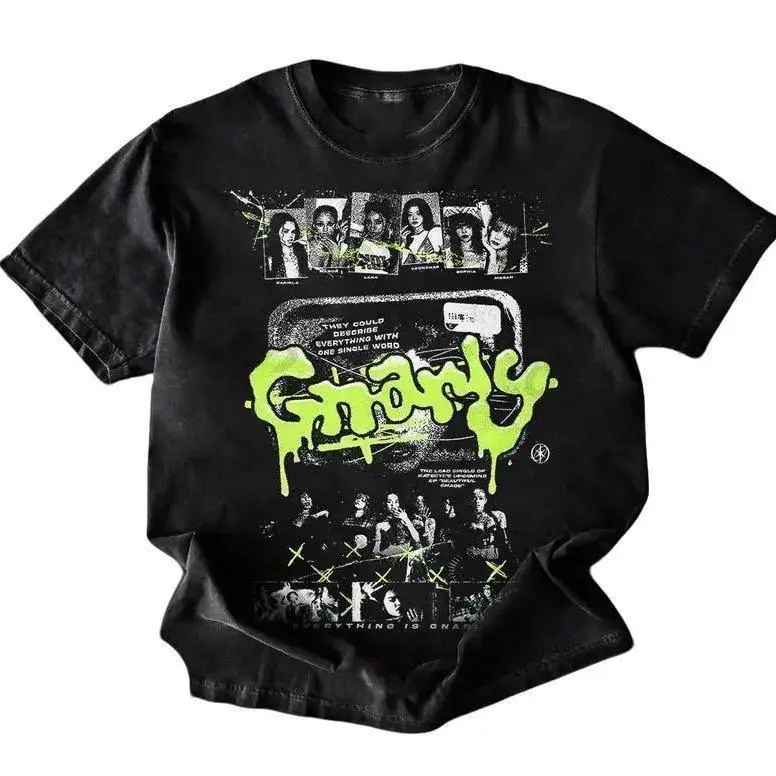 Vintage Graphic T Shirt Katseye Gnarly T shirt  Eyekon Kpop Fan Merch shirt  Unisex Tshirt  Y2K 90s Graphic Shirt  gift for her him Womenswear Top  Retro Korean Idol Tee  Aesthetic Streetwear