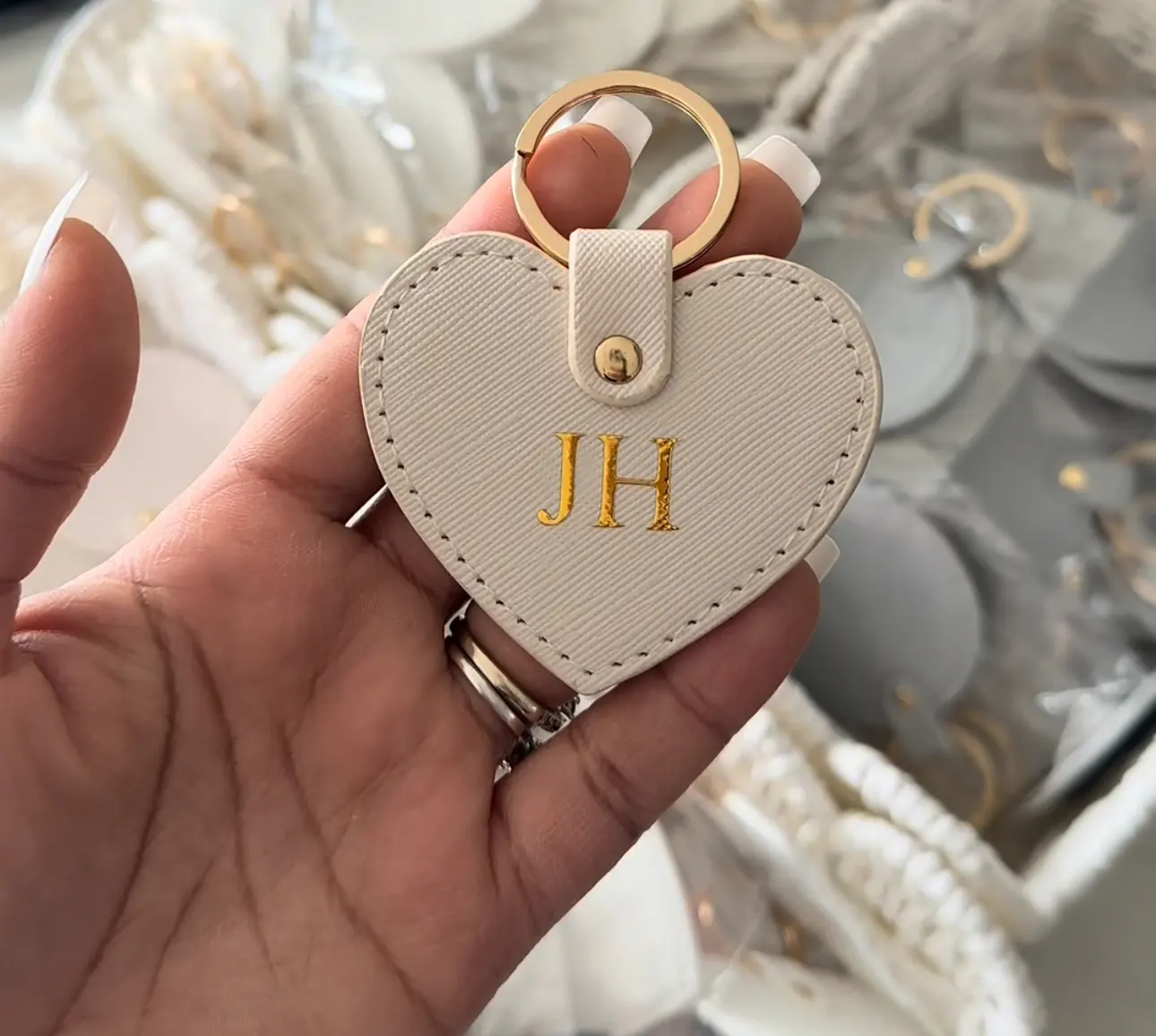Heart Keychain Valentines Day Custom