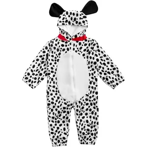 X-CPA20    Baby Romper Dalmatian Puppy OneSize for Kids One Piece Dog Sleeping Wear Cosplay Costume