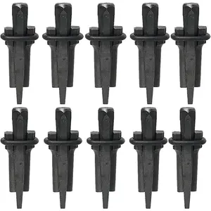 Wedge and Feather Shims Concrete Marble Granite Rock Stone Splitting Hand Tools (9/16", 10Pcs)