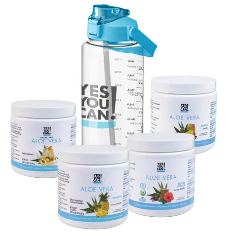 Yes You Can! Aloe Vera Hydration Kit - Variety Pack - Sugar Free, Caffeine Free