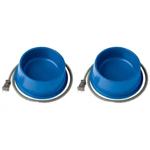 Farm Innovators Heated Pet Bowl with Anti Chew Cord for All Breed Sizes, 2 Pack