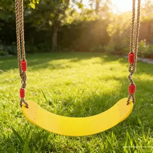 Outdoor Hanging Swing Chair Set, Adjustable Multi-Strand Rope, Colorful Safe Durable, Holiday Gift for Kids & Adults, Swing Seat