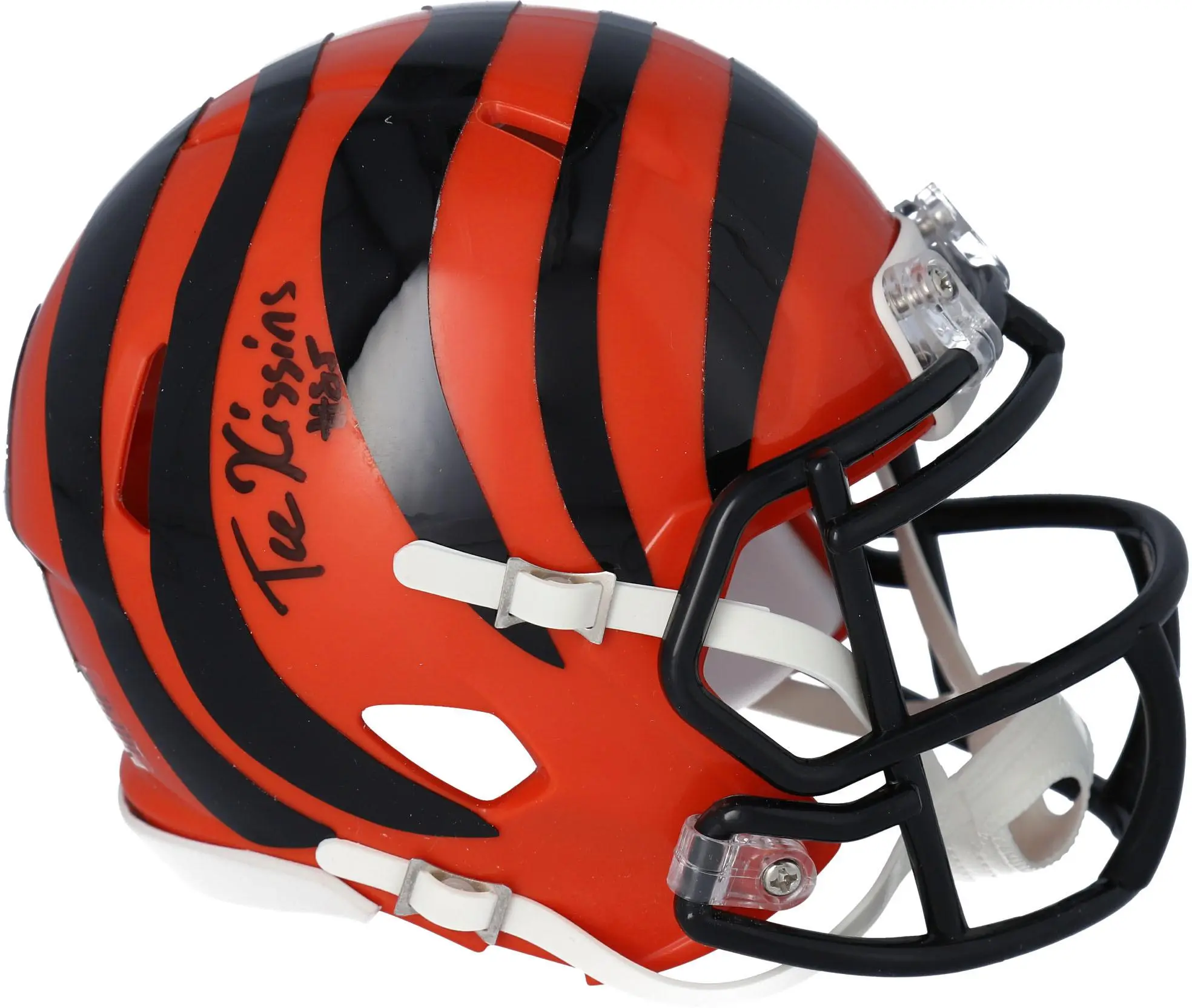 Tee Higgins Cincinnati Bengals Autographed Riddell Speed Mini Helmet - Fanatics Authentic Certified