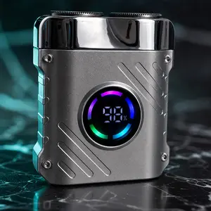 Ultra Portable Mini Electric Shaver, Pocket Size Razor with LED Battery Indicator, Running Light & Anti-Misoperation Lock, USB Rechargeable Wet Dry Shaver for Travel Daily Use