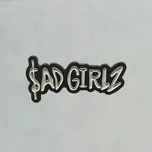 Sad girlz Pin - Black Backing Enamel Design - Great Gift for Hat Lovers & Mexican Music Culture Fans - Distinctive Accessories for Your Collection