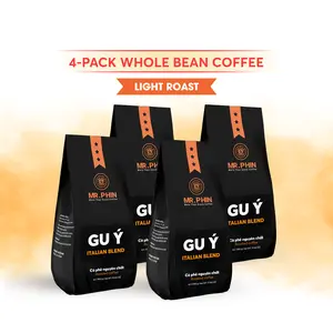 Italian Blend – 40% Arabica & 60% Robusta Whole Bean Coffee (4.4 lb/4 Pack)