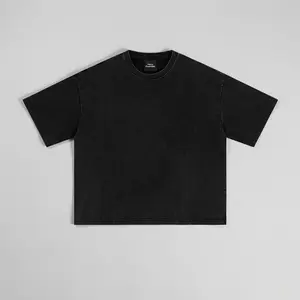 Washed Cropped Tee (Black)