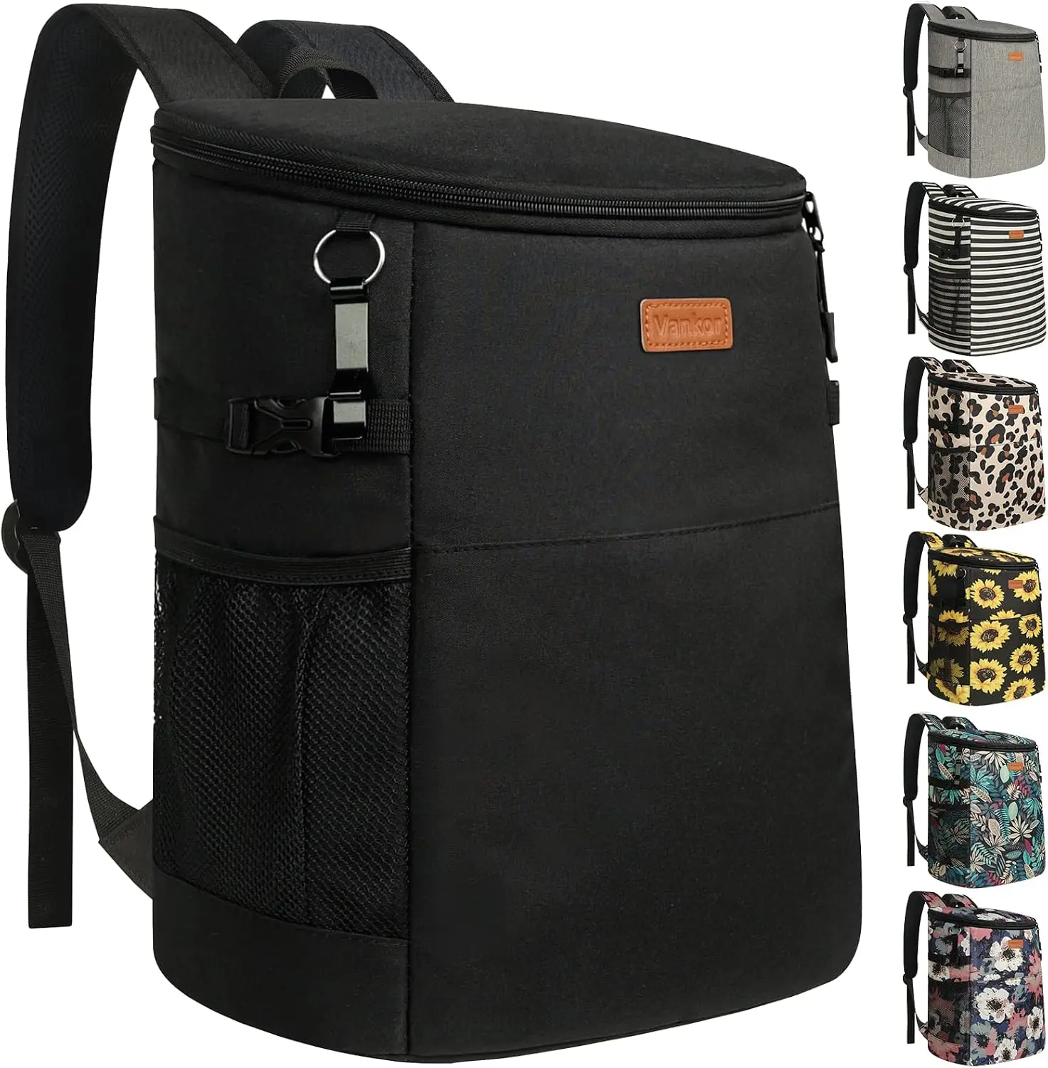 Camping Cooler Backpack 30 45 Cans, Soft Backpack Coolers Insulated Leak Proof Travel Cooler Bag Waterproof Lunch Picnic Beach Work Trip Thermal Bag Drink Beverage Beer Bag Cooler Vankor