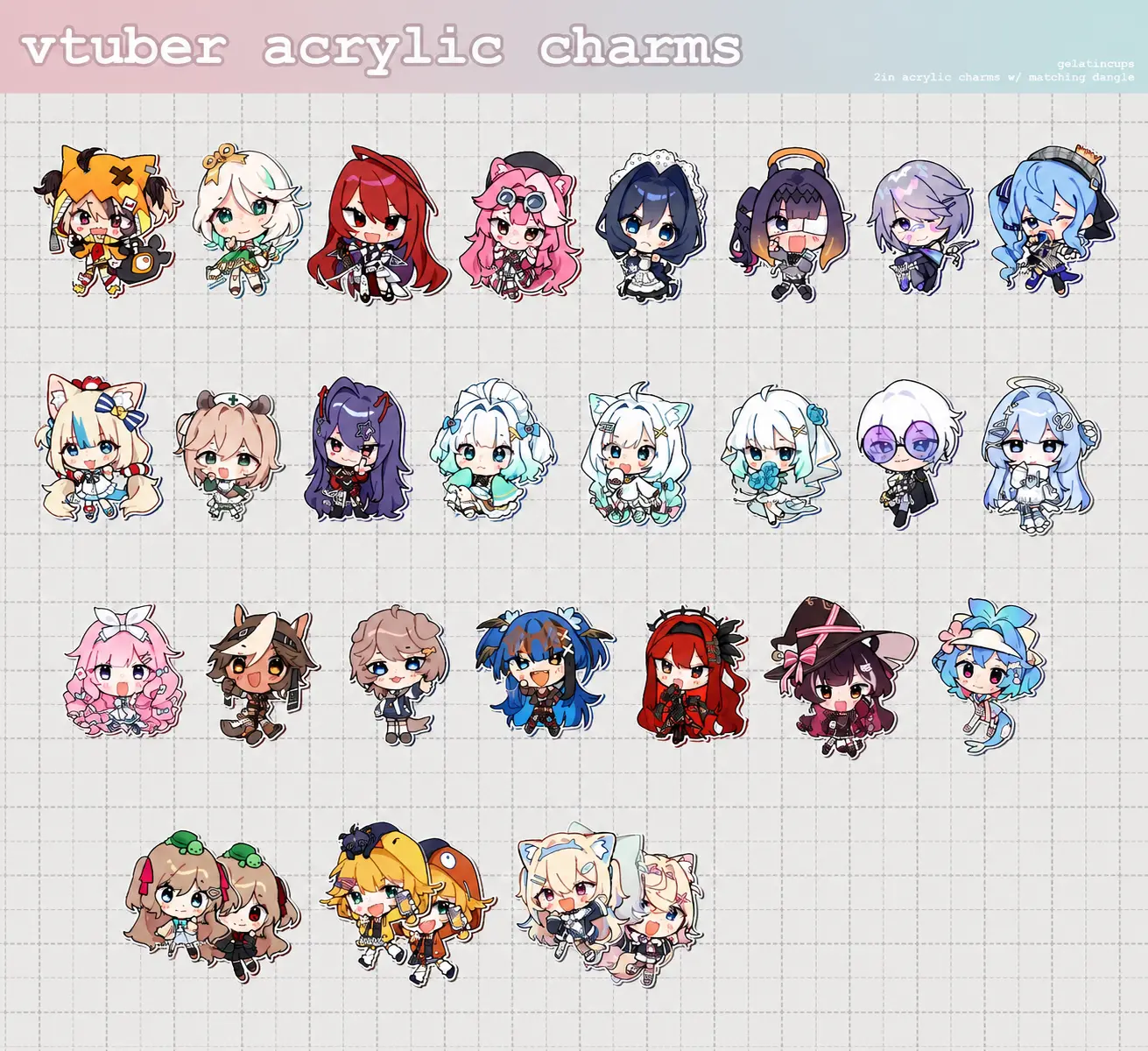 Hololive / nijisanji / vspo / indie Acrylic Keychain, Great For Daily Use Or As Thoughtful Little Gifts For Your Friends And Yourself, Halloween gifts