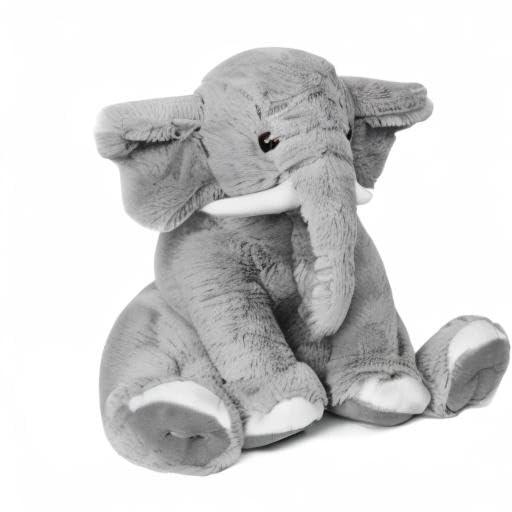 Elephant Weighted Stuffed Animals 5 lbs 16 inches Gray, Large Weighted Elephant Plushie Cuddly Pillow Gift for Kids & Adults