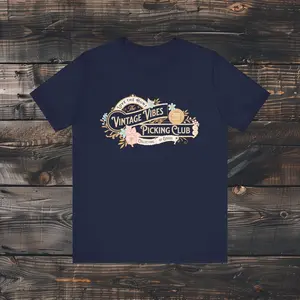 Vintage Vibes Picking Club, James and Jess' House of Goods Tee - Retro Graphic T-Shirt, Soft Style