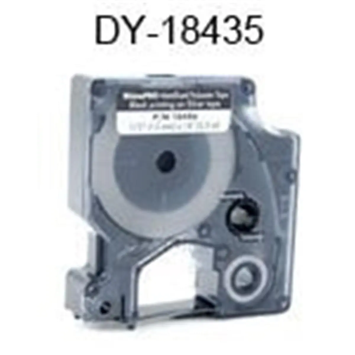 Dymo Rhino 18435 Orange Vinyl Direct Thermal Print Tape, 0.25 in. x 18 ft., 1-2 in Fit, Heavy-Duty for Tough Environments, Permanent Adhesive Results in Labels, Smear-Proof, Chemical & Solvent Resistant, Easy-To-Peel Split Back Office Equipment Part