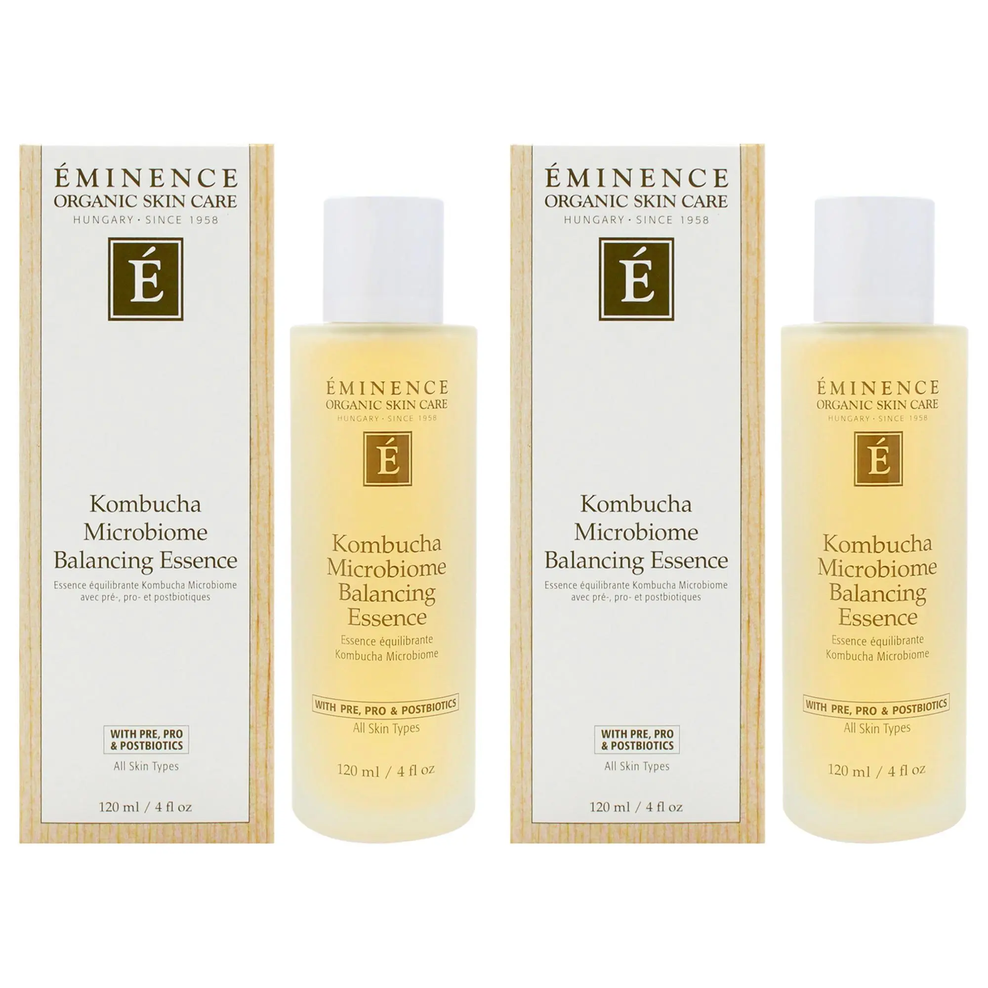 Kombucha Microbiome Balancing Essence by Eminence for Unisex - 4 oz Toner - Pack of 2