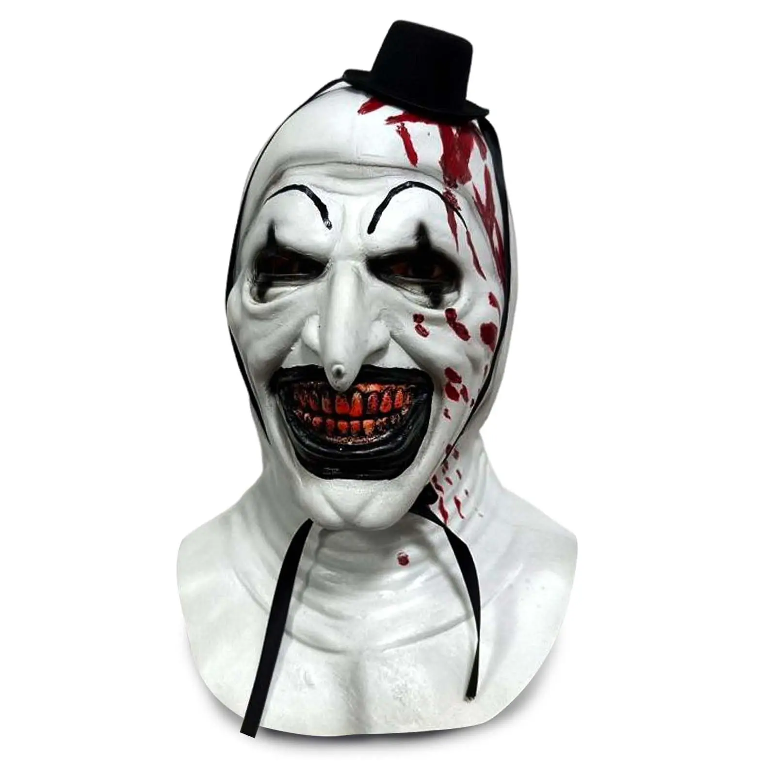 Halloween Horror Creepy Clown Mask, Makeup Ball Costume Accessory, Party Supplies, Party Props, Broken Soul Clown Headpiece, Inspiration From Movies & TV Shows, Hyper Realistic Mask, Party Face Masks, Cool Mask