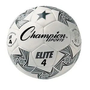 Champion Sports  Elite Soccer Ball, White & Black - Size 4