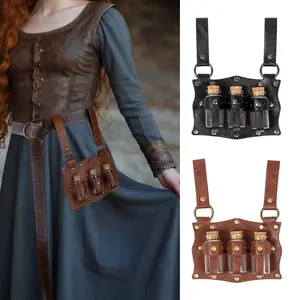 Soft Cork Potion Bottle Role Play Accessory Belt Ring Medieval Renaissance Witch Prop Magic Small Bottle Steampunk Costume Set