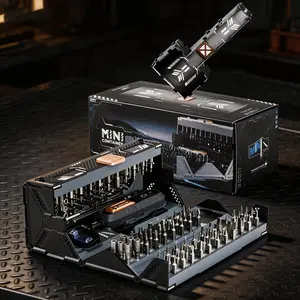 Innovative Foldable Design Storage 18-In-1 Hammer Screwdriver Set, Strong Magnetic Tips, Anti-Drop, Compact Portable, Business Home Repair Tool