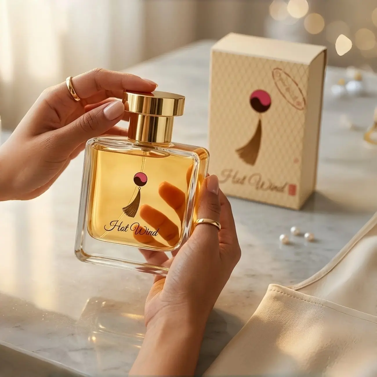 Elegant Women's Perfume 1.69oz, Long-Lasting Citrus Floral Scent Musk Vanilla Jasmine Rose Cedarwood, Safe for Sensitive Skin, Gift Box Included