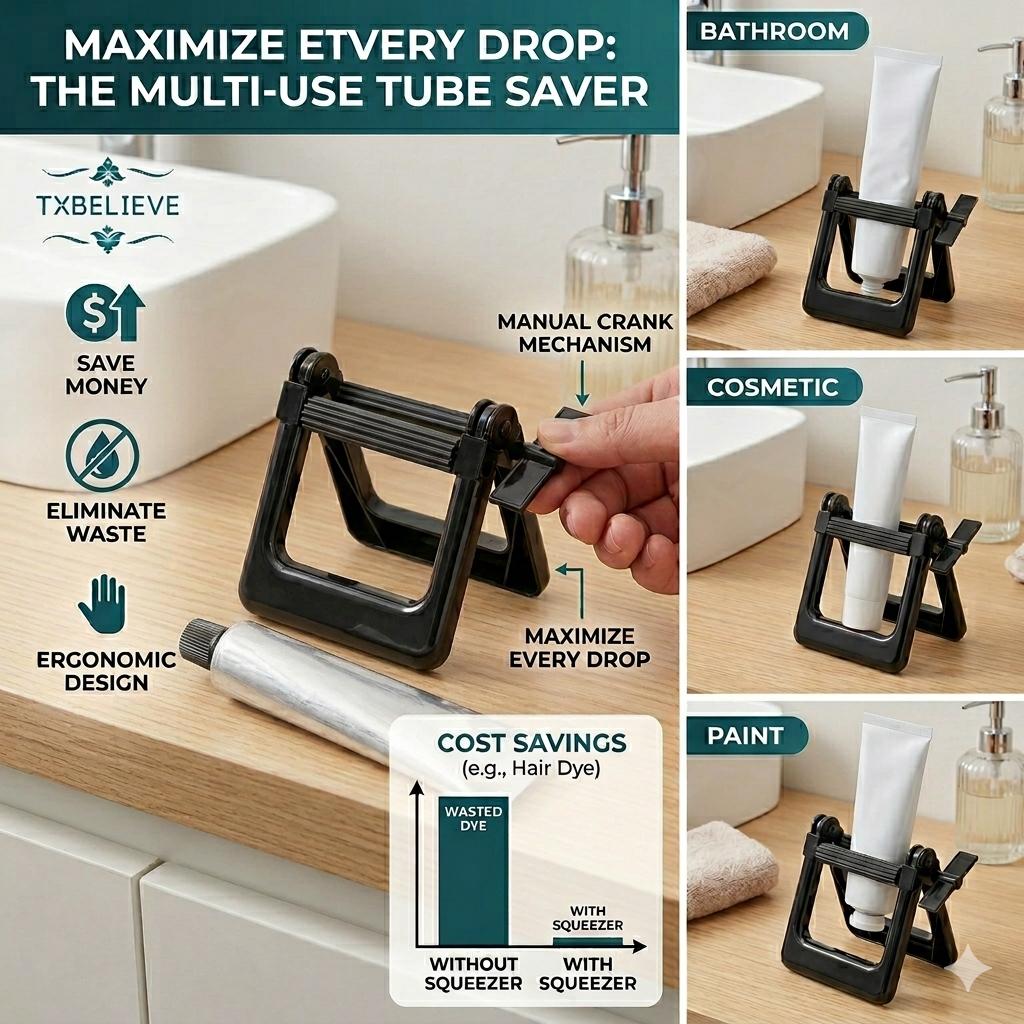 Home Toothpaste Squeezer Bathroom Accessories Tube Squeezer Lazy Squeezing Tools Hair Color Dye Cosmetic Paint Squeezer