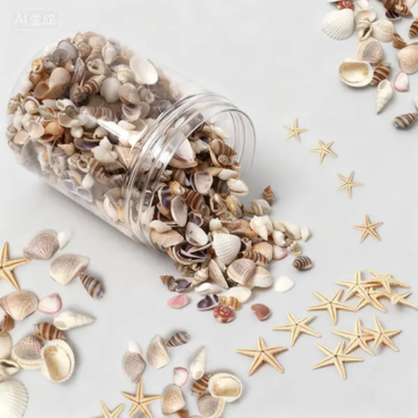 Natural Mixed Seashells for Beach Crafts, DIY Home Decor, Vase Filler, Candle Making, Wedding Party Decorations, Ocean Theme Art Supplies, 1200-Piece Bulk Seashell Collection