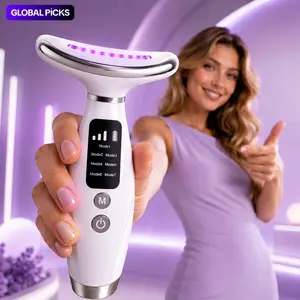 7-in-1 Soothing Neck & Face Massager, USB Rechargeable Tool with Constant Temperature Heating & Vibration, Perfect Women's Gift for Home & Festive Use#GLOBAL PICKS