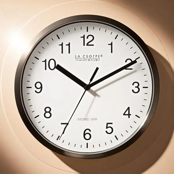 10-Inch Round Atomic Analog Clock Set, Silver Analog Display with Automatic Time Sync, Daylight Savings Adjustment, Silent Non-Ticking Button-Controlled Alkaline Battery-Operated Plastic Radio Clock, Easy-to-Read Large Numbers, Indoor Home Office Decor, R