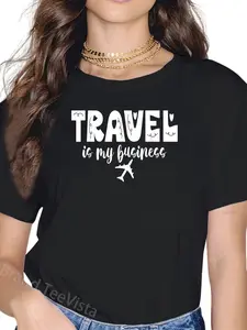 100% Cotton Travel Vacation Agent Funny Travel Advisor Flight Attendant T-Shirt