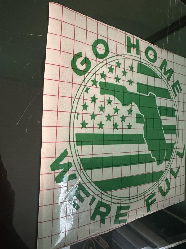 Go Home We're Full Decals Durable Weather Resistant Stickers for Vehicles Windows or Walls Easy Installation Unique Customization Go Home We're Full Decals Durable Weather Resistant Stickers for Vehicles Windows or Walls Easy Installation Unique Customization