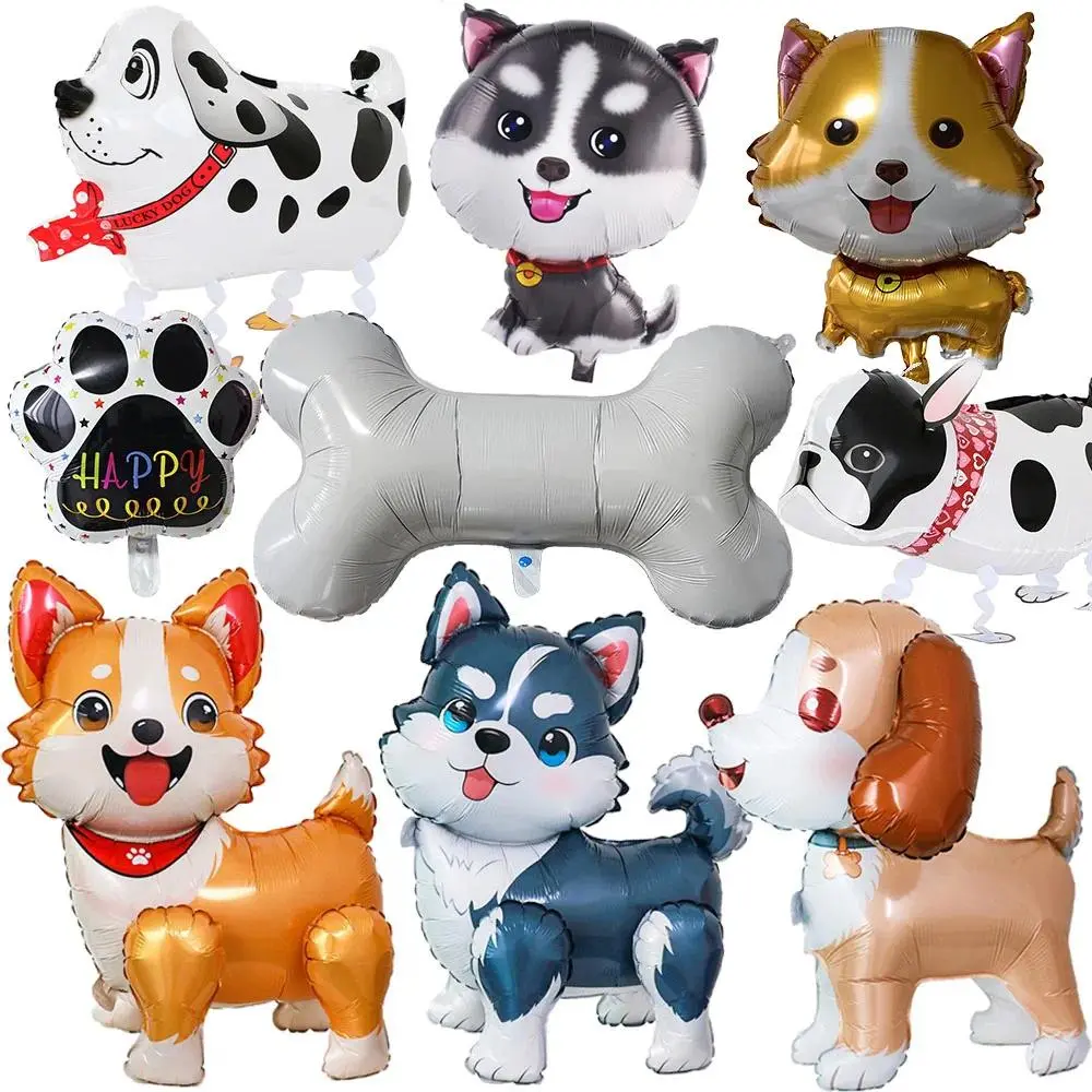 Animal Dog Balloons Dog Birthday Balloons Pet Dog Balloons Cute Puppy Foil Balloon for Kids Gift Dog Themed Birthday Party Decor