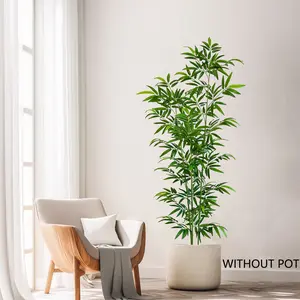 Modern Artificial Bamboo Plant Decor, Realistic Greenery for Home Office Wedding Party, Indoor Gardening Decoration, Fake Tree Plants, 150-240cm