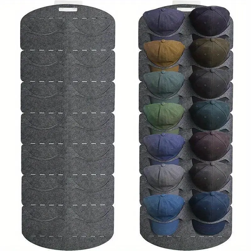 Felt Hat Storage Rack Cap Holder Wall Bag Clip Organizador Closet ...