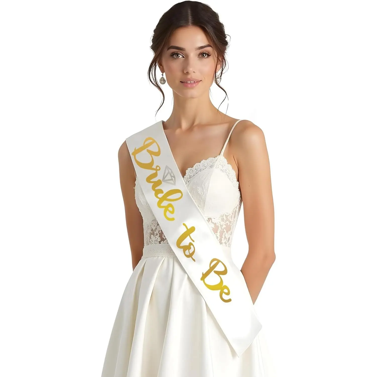 Elegant Bride to Be Sash and Veil Set – Perfect Bridal Shower Accessories for Brides, Bachelorette Veil and Sash – Stunning Bride Sashes for Bachelorette Party or Wedding Decor – Celebrate with Style