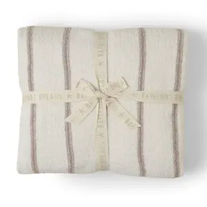 Barefoot Dreams CozyChic Pinstripe Bed Blanket- King
