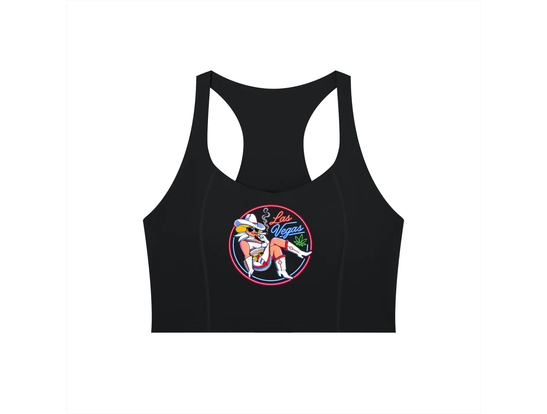 VV In The Bag We Trust - Women’s Tight Paneling Yoga Tank Top