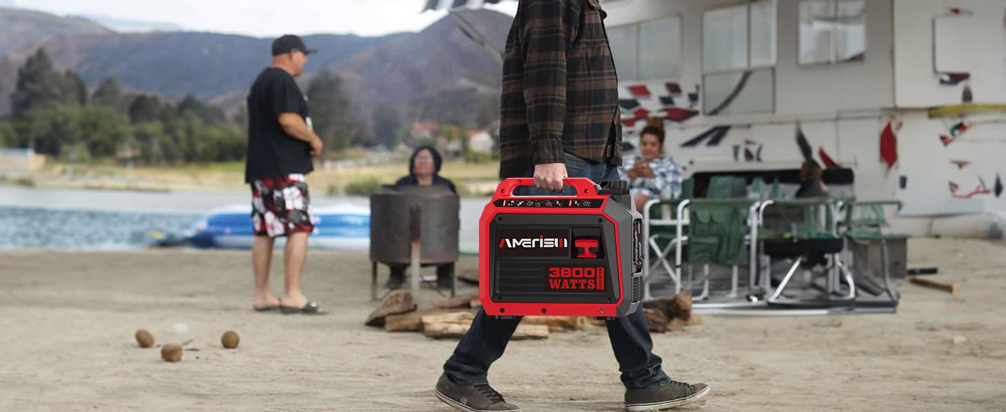 AMERISUN 3800W Portable Inverter Generator, Hurricane season, Outdoor Generator, Gas Powered, Long Runtime Gas Generator for Camping, Tailgating, Home Emergency Use, EPA Compliant(AL5035C), generators for house power AMERISUN 3800W Portable Inverter Generator, Hurricane season, Outdoor Generator, Gas Powered, Long Runtime Gas Generator for Camping, Tailgating, Home Emergency Use, EPA Compliant(AL5035C), generators for house power