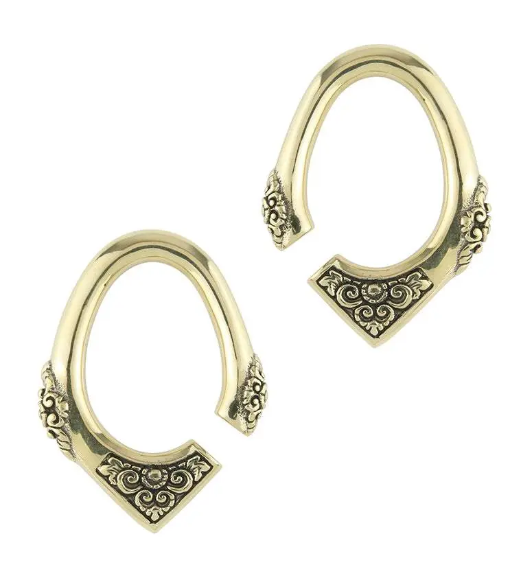 Brass Floret Ear Weights