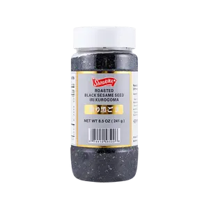 SHIRAKIKU Roasted Black Sesame Seeds 241g - Ready-to-Eat, Culinary Ingredient for Baking, Desserts, Salads & Asian Cuisine