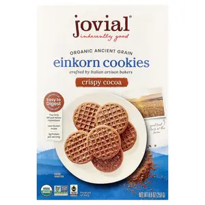 Jovial Organic Einkorn Cookies, Crispy Cocoa, 8.8 oz (250 g)