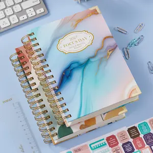 2027 Planner/Calendar Daily & Monthly, January 2027 - December 2027 Spiral Bound Agenda Book for Achieve your Goals, 8.4" x 5.7", 12 Tabs, Pen Holder, Inner Pocket, for School & Work
