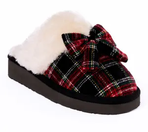Minnetonka Women's Bow Scuff Slippers