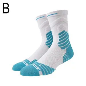 1Pair Professional basketball socks thickened towel bottom game  socks ankle protection non-slip socks