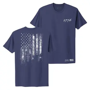 Women's 1776 Flag Boyfriend Fit T-Shirt - Future Dusk