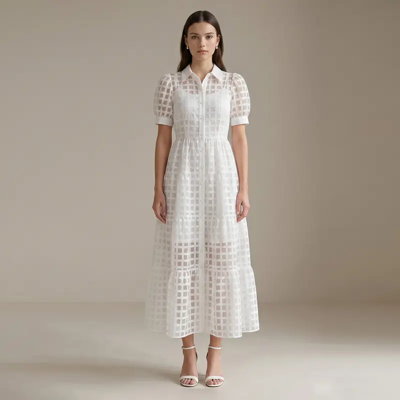 white prairie dress - TikTok Shop